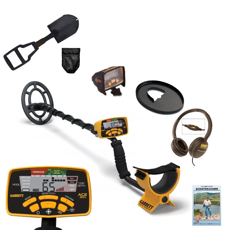 Garrett ACE 300i+ Metalldetektor ProfiSet mit Gratiszugabe Spaten