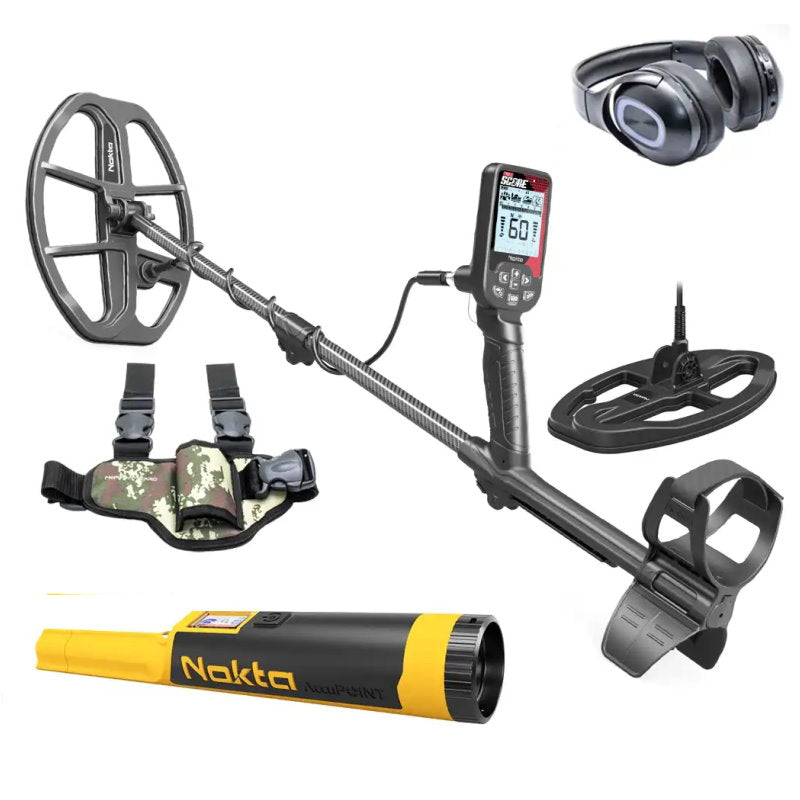 Nokta Triple Score Metalldetektor Pro mit gratis Accupoint und Beinholster