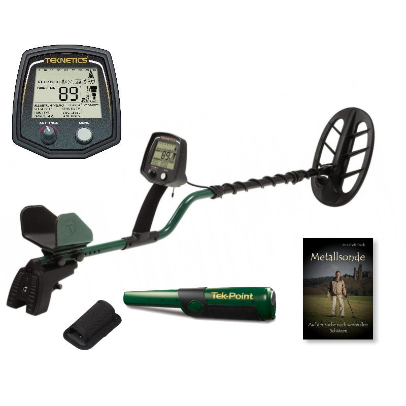 Metalldetektor Teknetics T2 plus Special Edition Ausrüstungspaket (Metalldetektor & Tek-Point Pinpointer & Schatzsucherhandbuch)
