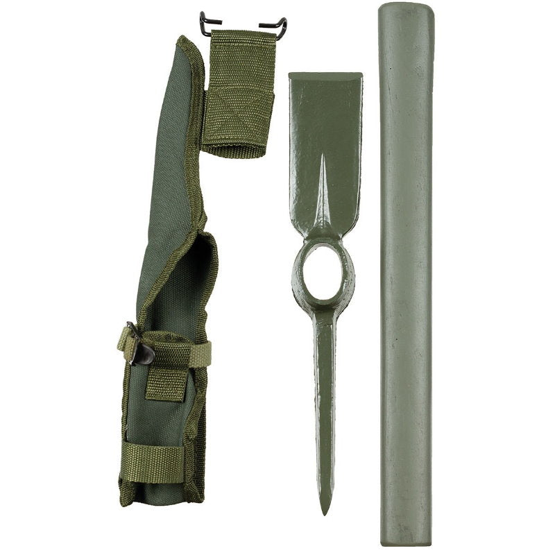 Premium Grabehacke für Schatzsucher auseinandergebaut mit Gürteltasche